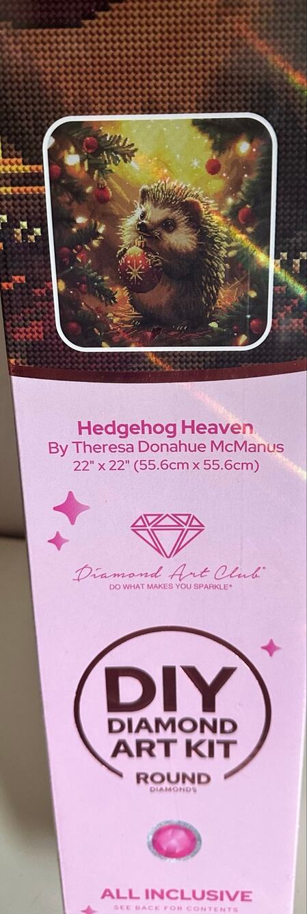 Hedgehog Heaven by Theresa Donahue McManus Sealed Diamond Art Club OOS